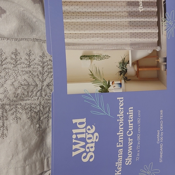 Wild Sage Bath Wild Sage Keilana Embroidered Shower Curtain Poshmark